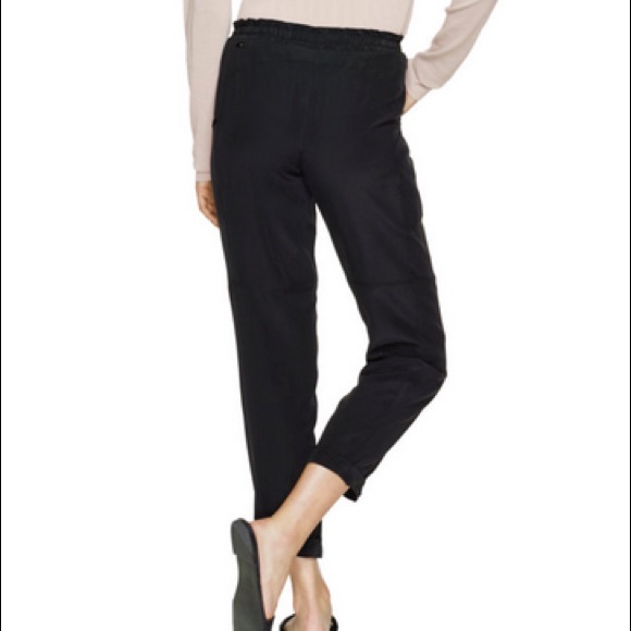 Aritzia wilfred tan marais silk pant sz 0 preowned - Picture 13 of 13